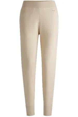 HUGO BOSS Strickhose aus Schurwolle und Kaschmir