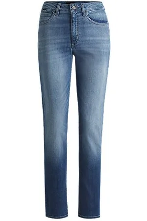 HUGO BOSS Mittelblaue Slim-Fit Jeans aus Stretch-Denim