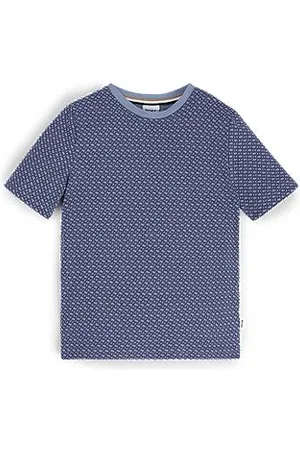 HUGO BOSS Kids-T-Shirt aus Baumwolle mit Allover-Monogramm-Print