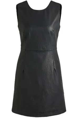 HUGO BOSS Etuikleid aus softem Kunstleder