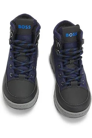 HUGO BOSS Wasserabweisende Kids-Boots mit Innenfutter aus Kunstfell