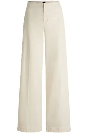HUGO BOSS Regular-Fit Samt-Hose aus Stretch-Baumwolle