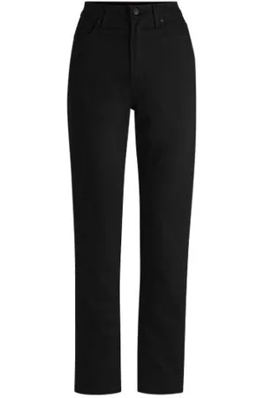 HUGO BOSS Slim-Fit Jeans aus schwarzem Stretch-Denim