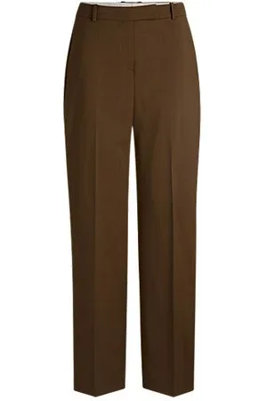 HUGO BOSS Hose aus Schurwolle mit geradem Beinverlauf