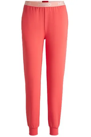 HUGO BOSS Jogginghose aus Baumwoll-Mix mit Logos am Bund