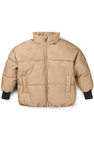 HUGO BOSS Wattierte Kids-Jacke mit Allover-Monogrammen