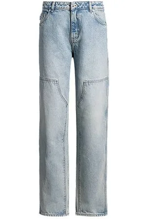 HUGO BOSS Baggy-Fit Jeans aus festem blauem Denim