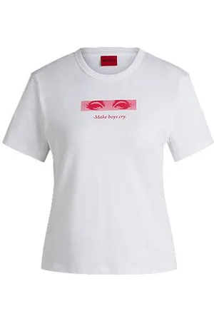 HUGO BOSS T-Shirt aus Baumwolle mit saisonalem Grafik-Print