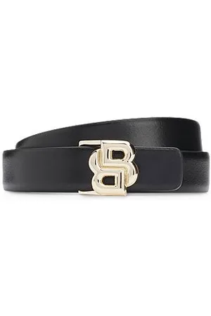 HUGO BOSS Wendegürtel aus italienischem Leder mit Double-B-Monogramm-Schließe