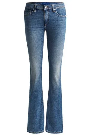 HUGO BOSS Ausgestellte Jeans aus bequemem blauem Stretch-Denim