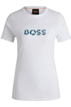 HUGO BOSS T-Shirt aus Baumwoll-Jersey mit saisonalem Logo
