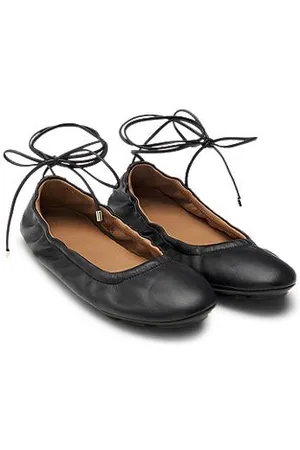 HUGO BOSS Ballerinas aus Nappaleder mit Double-B-Monogramm