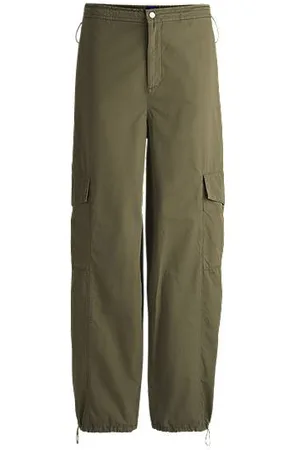 HUGO BOSS Relaxed-Fit Fallschirmhose aus Baumwoll-Popeline