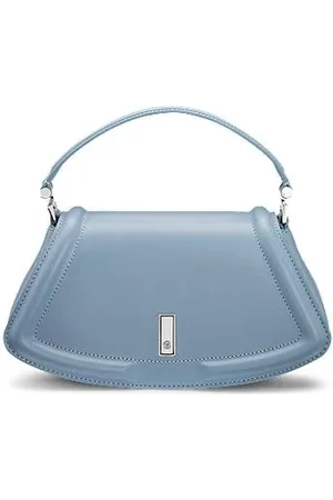 HUGO BOSS Ariell Umhängetasche aus Leder mit metallenem Double-B-Monogramm