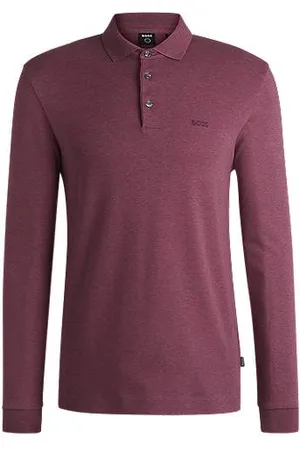 HUGO BOSS Poloshirt aus Interlock-Baumwolle mit Logo-Stickerei