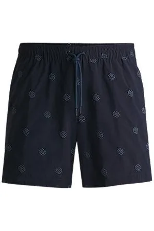 HUGO BOSS Schnell trocknende Badeshorts mit Double-B-Monogramm