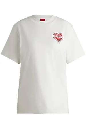 HUGO BOSS T-Shirt aus Baumwoll-Jersey mit Grafik-Print
