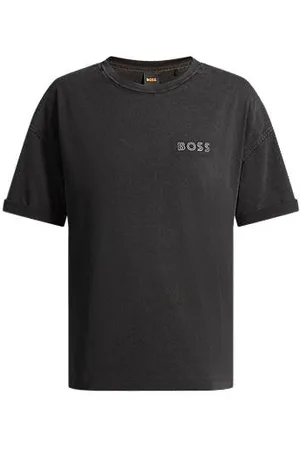 HUGO BOSS Relaxed-Fit T-Shirt aus Baumwolle mit Logo-Artwork