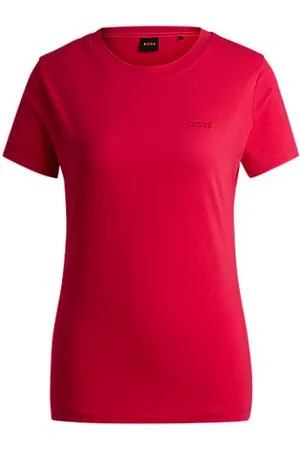 HUGO BOSS Slim-Fit T-Shirt aus Baumwoll-Jersey mit tonalem Logo