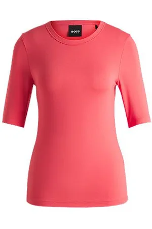 HUGO BOSS Slim-Fit T-Shirt aus elastischem Modal-Mix