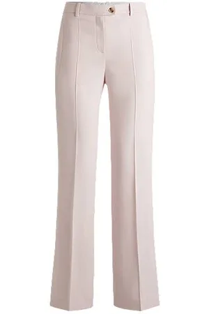 HUGO BOSS Melierte Hose mit geschlitzten Säumen