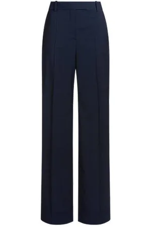 HUGO BOSS Regular-Fit Hose aus fein karierter Schurwolle