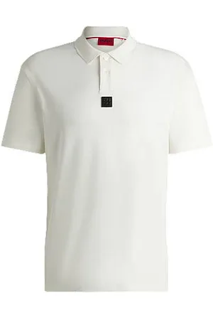 HUGO BOSS Poloshirt aus Interlock-Baumwolle mit Stack-Logo