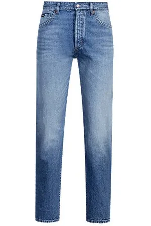 HUGO BOSS Blaue Classic-Fit Jeans aus bequemem Stretch-Denim