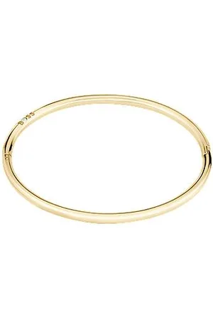 HUGO BOSS Goldfarbener Armreif mit Logo-Detail