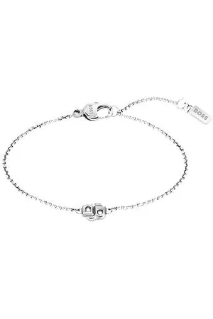 HUGO BOSS Silberfarbenes Armband mit Double-B-Monogramm