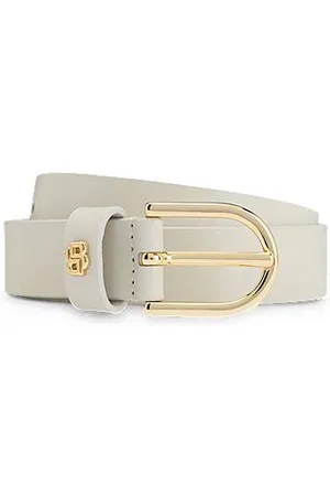 HUGO BOSS Ledergürtel mit Double-B-Monogramm-Prägung
