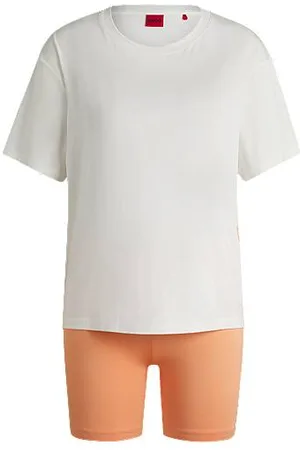 HUGO BOSS Pyjama-Set aus T-Shirt und Shorts aus Jersey