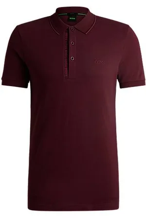 HUGO BOSS Slim-Fit Poloshirt aus Baumwoll-Piqué mit tonalem Logo