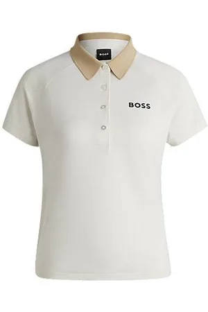 HUGO BOSS Poloshirt im Colour-Block-Design mit Logo-Detail