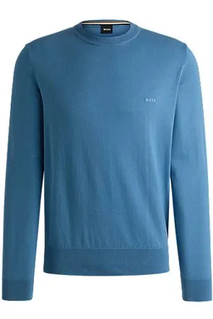 HUGO BOSS Pullover aus Baumwolle mit Logo-Stickerei