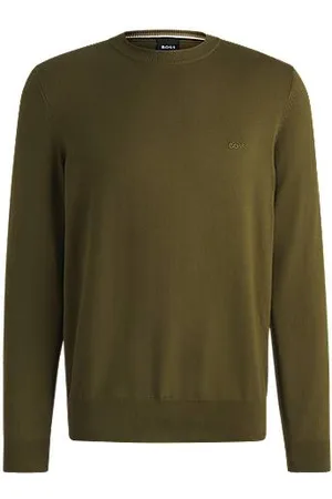HUGO BOSS Pullover aus Baumwolle mit Logo-Stickerei