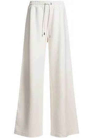 HUGO BOSS Jogginghose aus Stretch-Gewebe mit weitem Beinverlauf