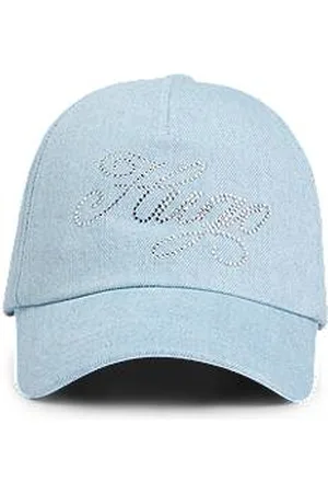 HUGO BOSS Cap aus Denim mit kristallbesetztem Logo