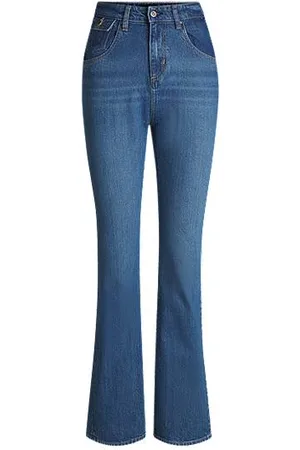HUGO BOSS Bootcut Jeans aus bequemem blauem Stretch-Denim