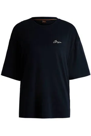 HUGO BOSS Oversized T-Shirt aus Baumwoll-Jersey mit Logo-Artwork