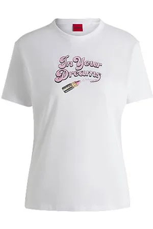 HUGO BOSS T-Shirt aus Baumwoll-Jersey mit Grafik-Print