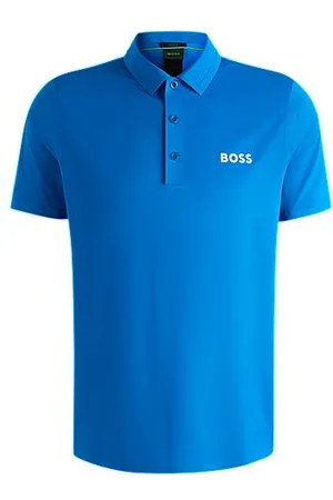 HUGO BOSS Sportives Slim-Fit Poloshirt mit gebondeten Nähten