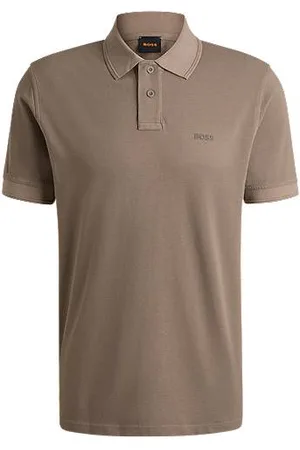 HUGO BOSS Poloshirt aus Baumwoll-Piqué mit Logo-Print