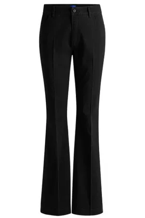 HUGO BOSS Hose aus Stretch-Baumwolle mit ausgestelltem Bein