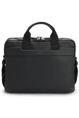 HUGO BOSS Aktentasche aus Kunstleder mit metallenem Logo