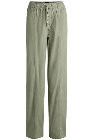 HUGO BOSS Relaxed-Fit Hose aus Baumwoll-Canvas