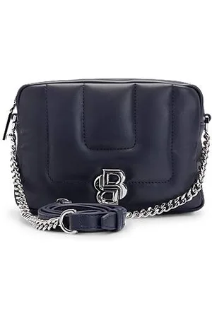 HUGO BOSS Gesteppte Umhängetasche mit Double-B-Monogramm aus Metall