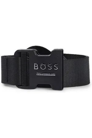 HUGO BOSS Gewebter Reitsport-Gürtel mit Handschuhhaken