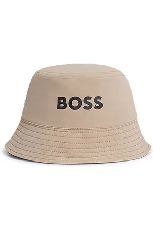 HUGO BOSS Wendbarer Kids-Fischerhut aus Ripstop-Gewebe und Baumwolle