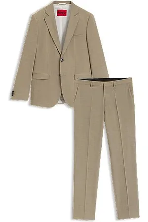 HUGO BOSS Extra Slim-Fit Anzug aus strukturiertem Stretch-Gewebe